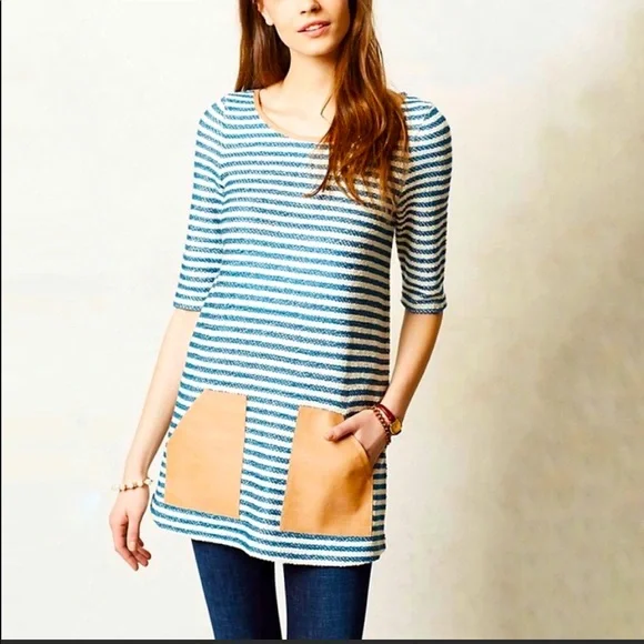 Anthropologie | Dresses | Anthropologie Postmark Faux Leather Pocket Striped Tunic Dress | Poshmark Anthropologie | Dresses | Anthropologie Postmark Faux Leather Pocket Striped Tunic Dress | Poshmark